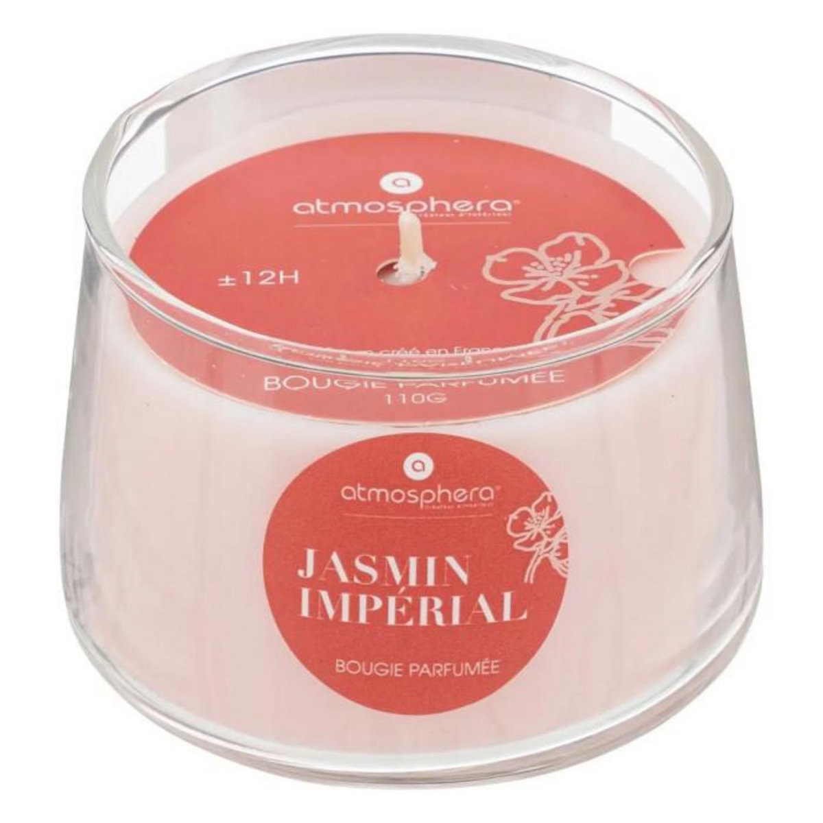 ATMOSPHERA Bougie Parfumée en Verre  Izor  110g Jasmin