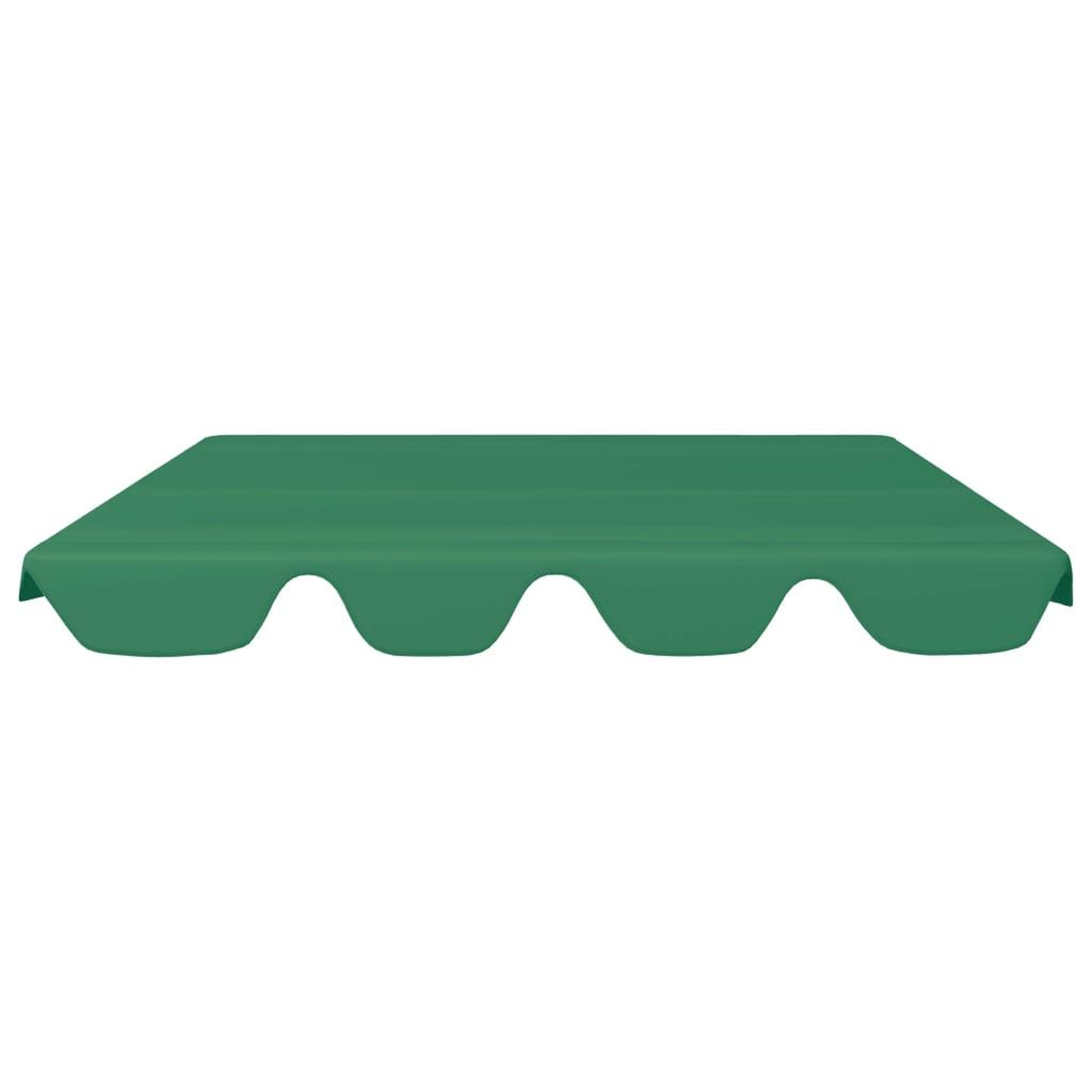 Voir la diapositive 3 : VIDAXL Toit de rechange de balançoire vert 150/130x105/70 cm