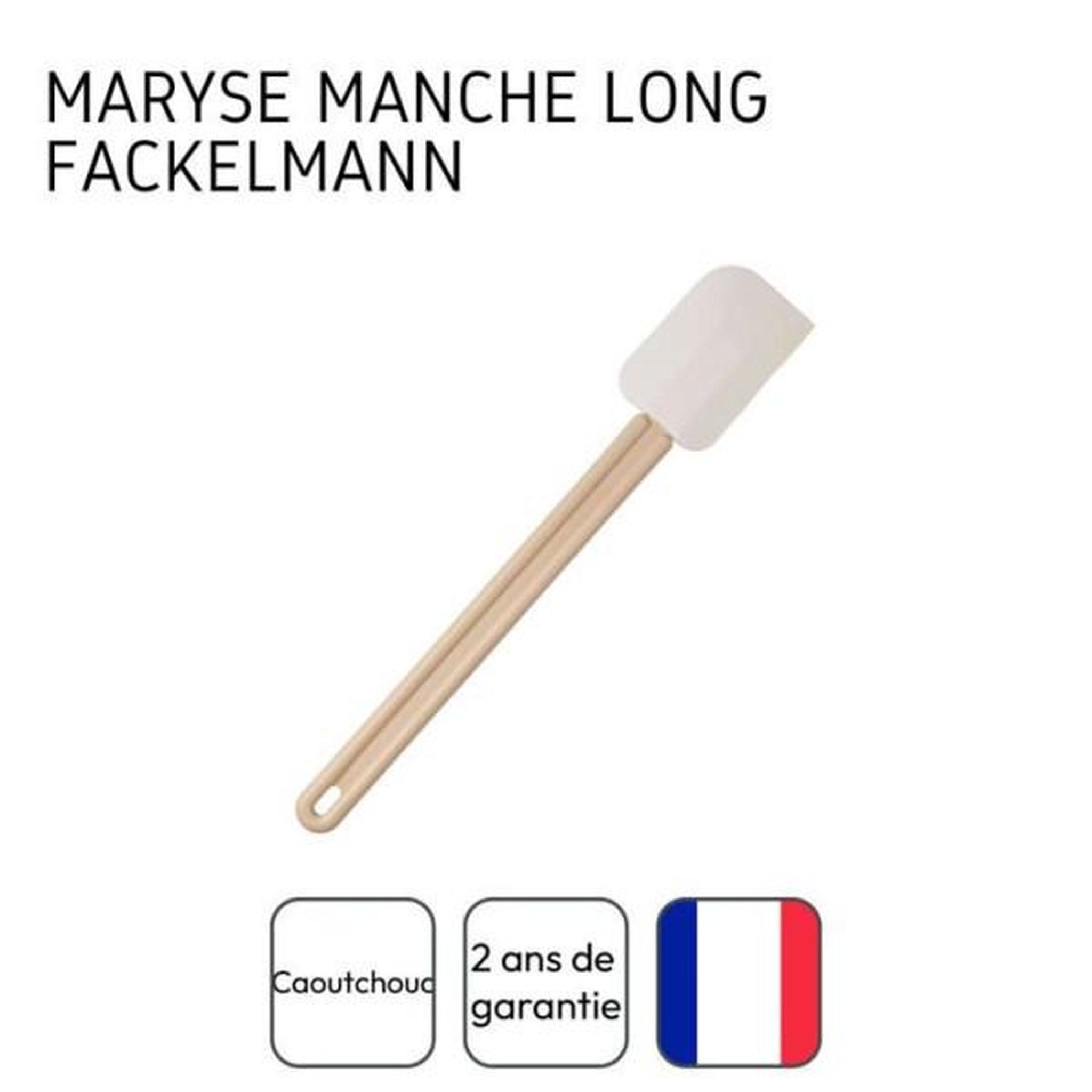 Voir la diapositive 4 : Fackelmann Ensemble de 2 maryses de pâtisserie et de cuisine - fackelmann - manche en résine - 42 cm