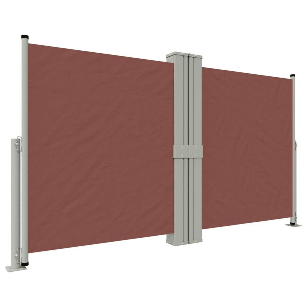 VIDAXL Auvent lateral retractable Marron 140x1200 cm