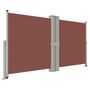 Voir la diapositive 2 : VIDAXL Auvent lateral retractable Marron 140x1200 cm