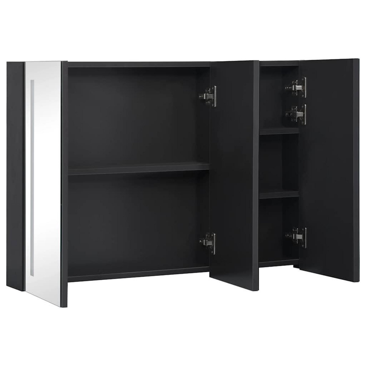 VIDAXL Armoire de salle de bain a miroir LED 89x14x62 cm