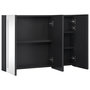 Voir la diapositive 5 : VIDAXL Armoire de salle de bain a miroir LED 89x14x62 cm
