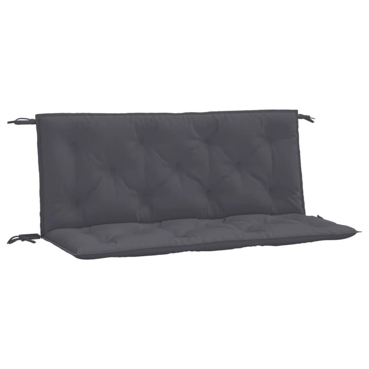 VIDAXL Coussins de banc de jardin lot de 2 anthracite tissu Oxford