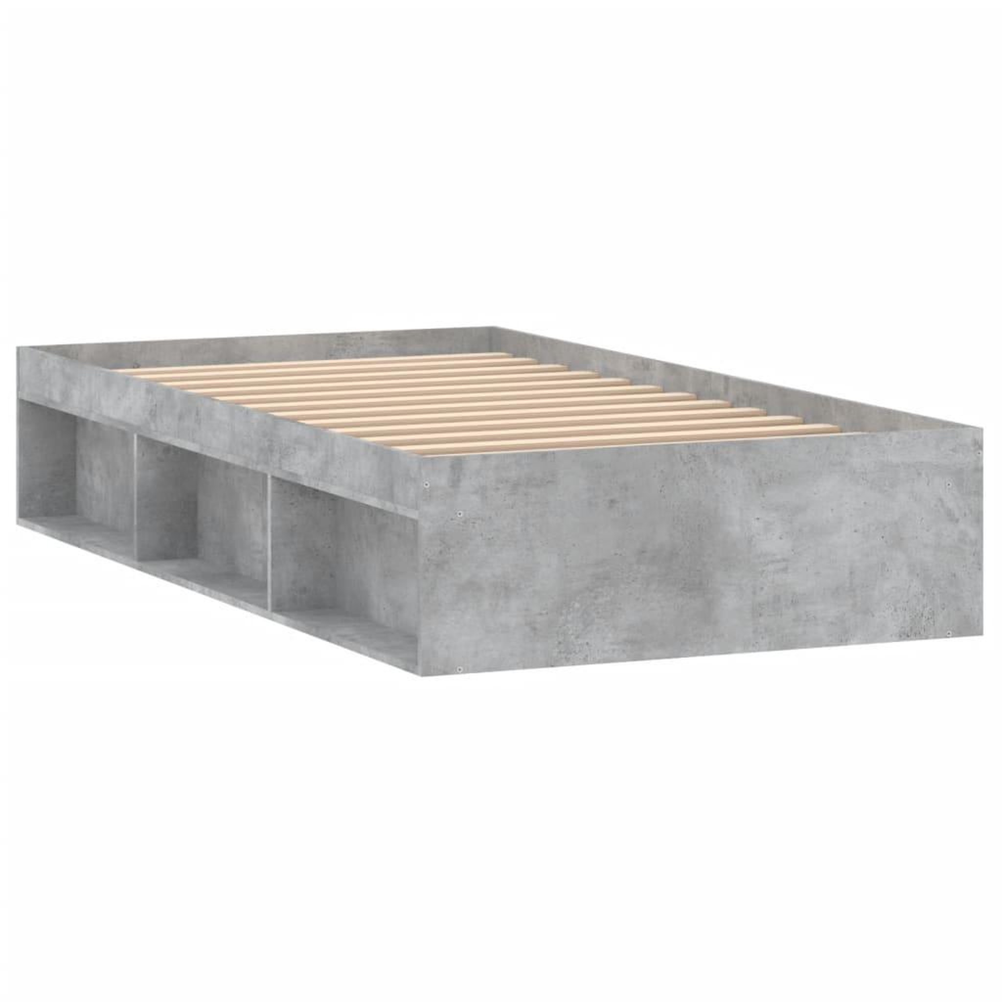 Voir la diapositive 5 : VIDAXL Cadre de lit sans matelas gris beton 90x190 cm