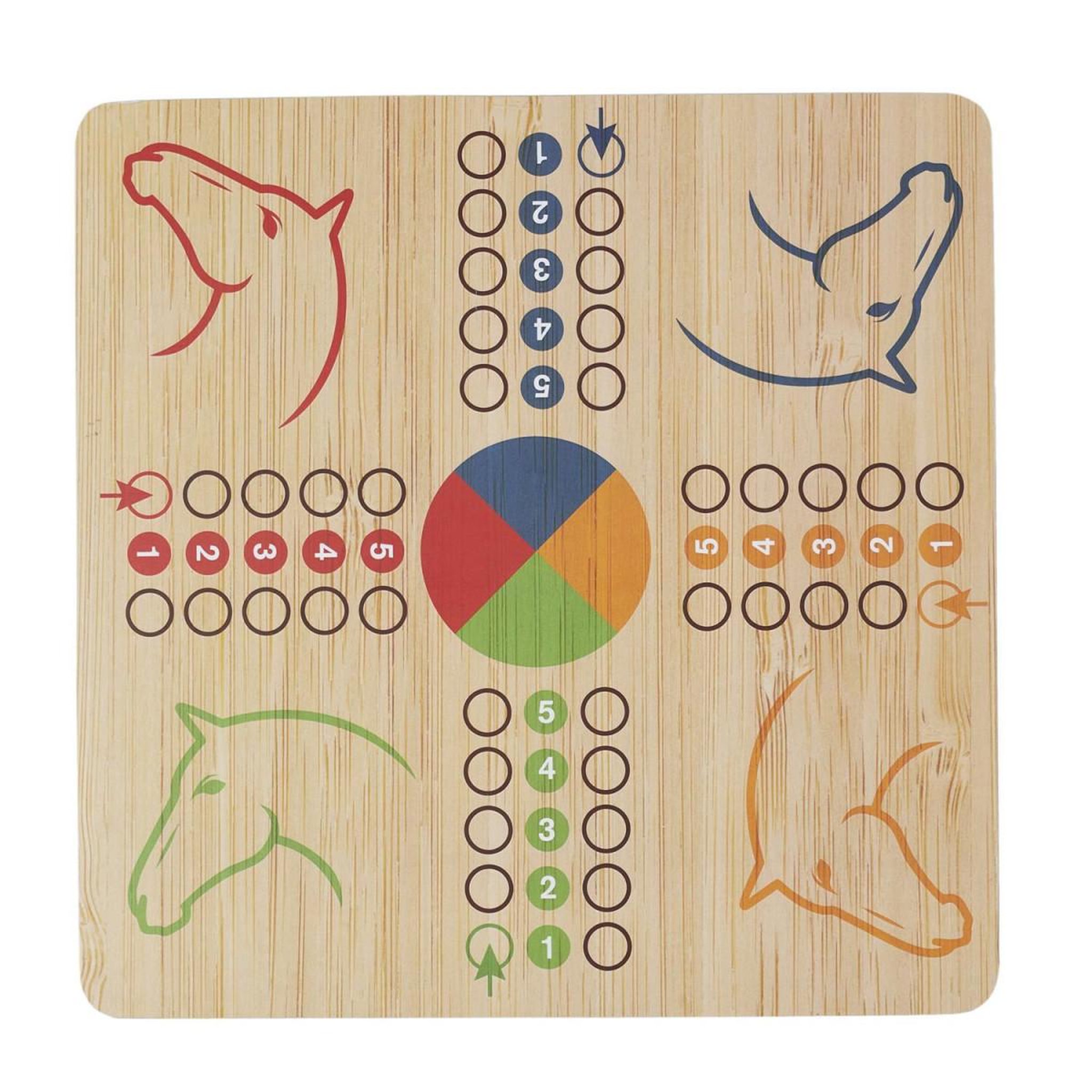 Voir la diapositive 6 : MISTER GADGET Coffret jeu de société 10 en 1  wooden  32cm naturel