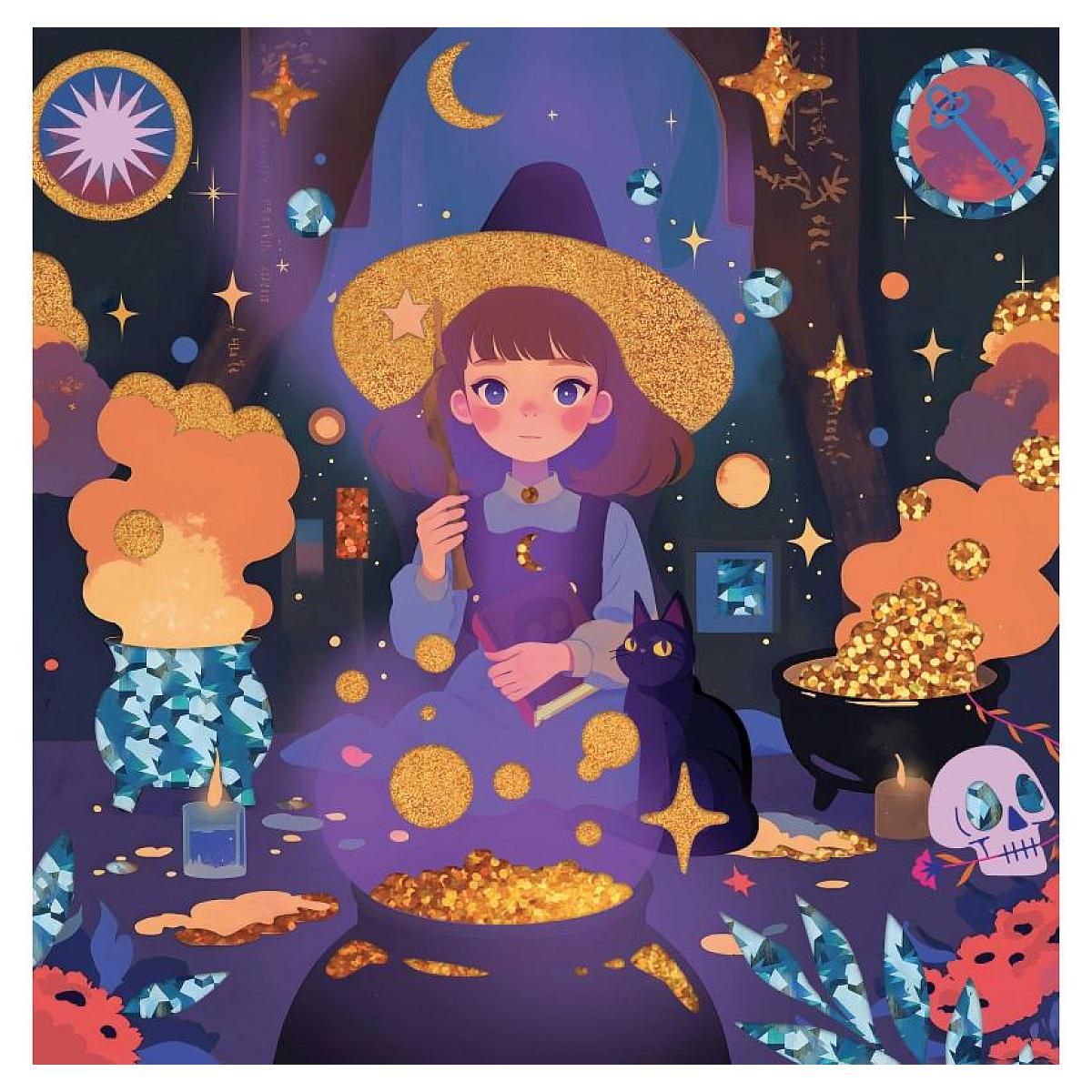 Graine créative Cartes a metalliser - La magie