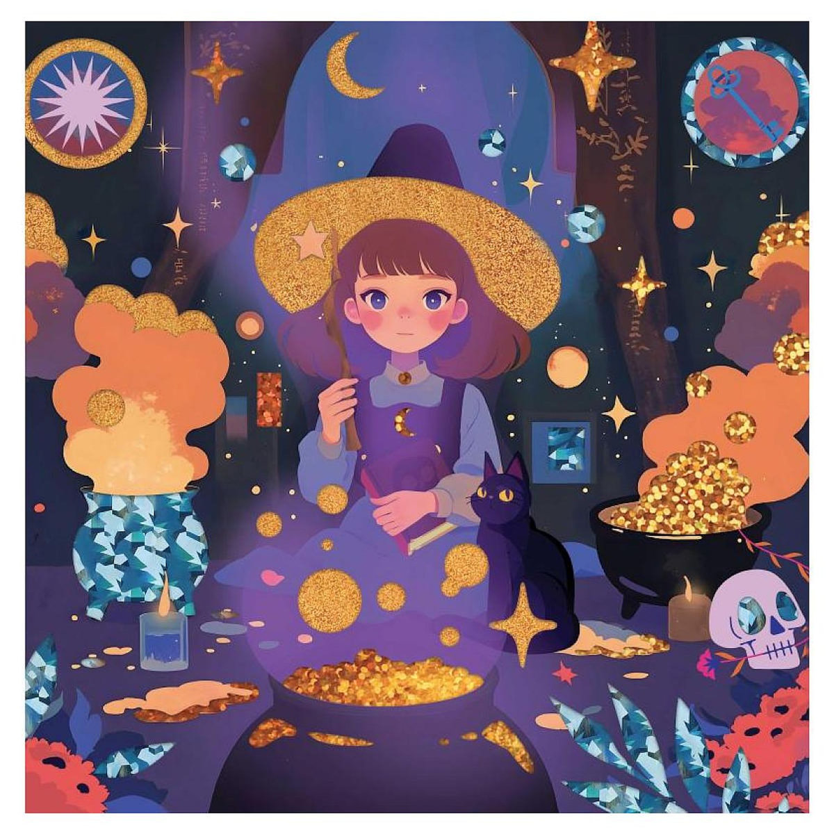 Graine créative Cartes a metalliser - La magie