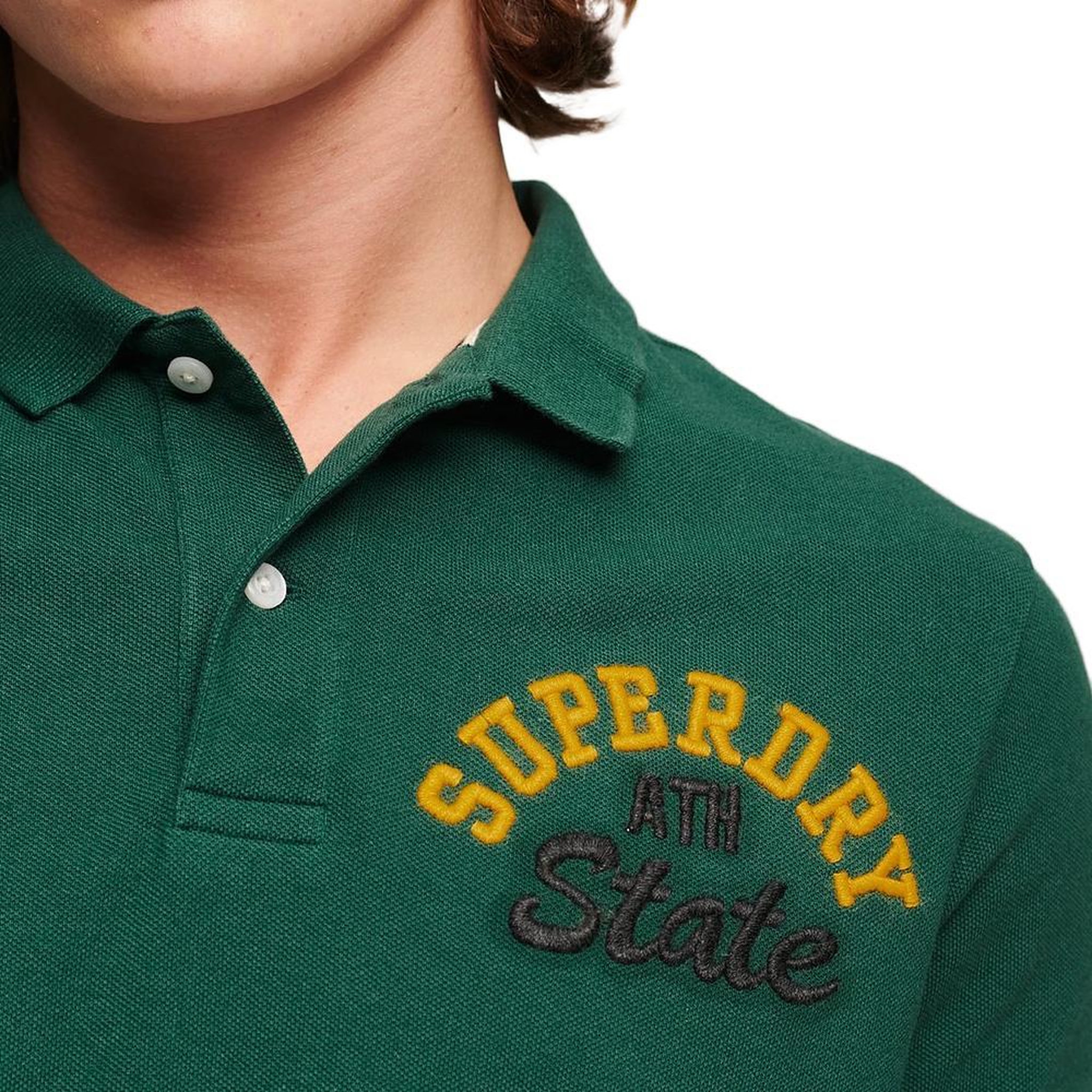 Voir la diapositive 2 : SUPERDRY Polo Vert Homme Superdry Vintage Superstate