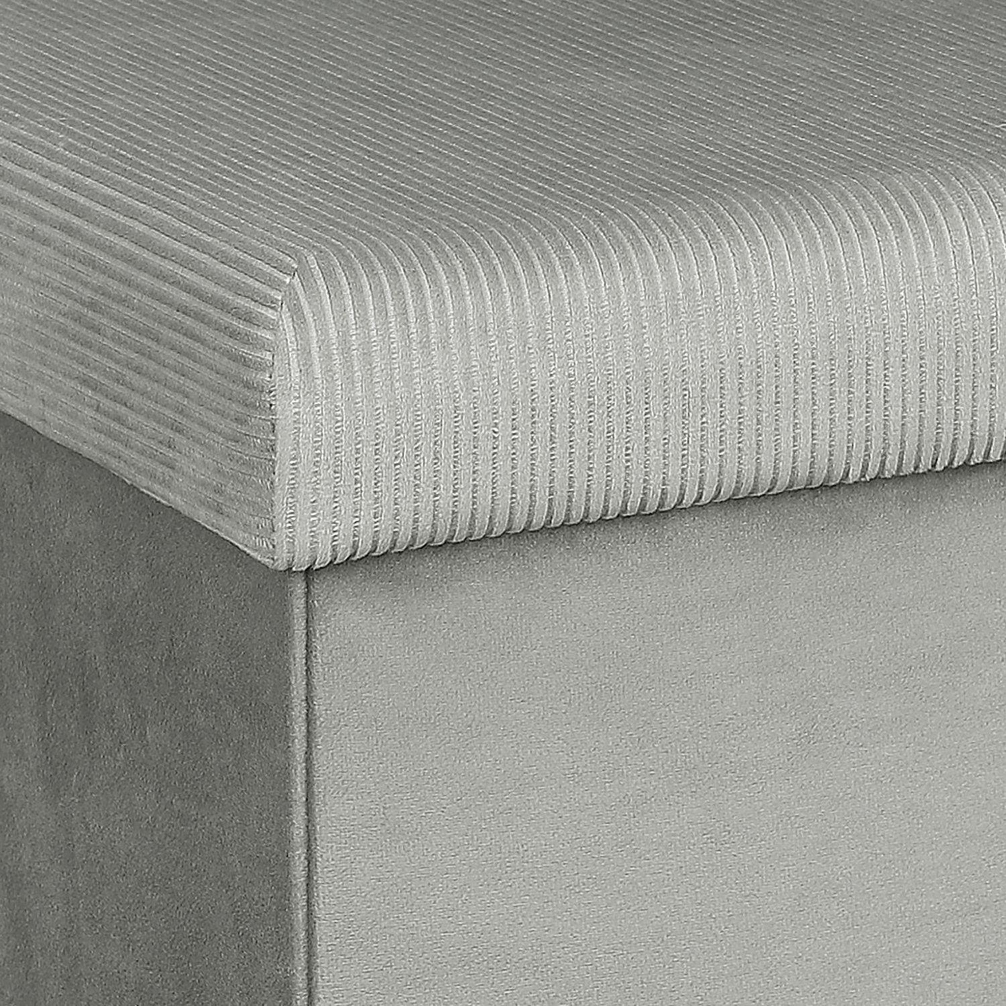 Voir la diapositive 2 : The Home Deco Factory Pouf coffre pliable en velours design giulia