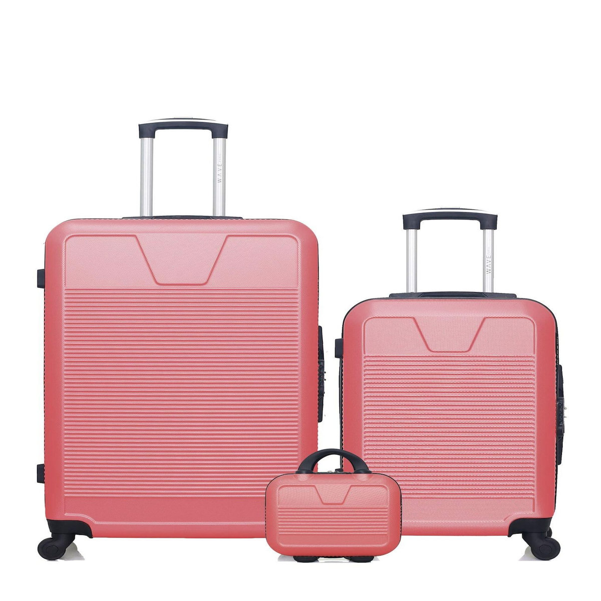 WAVE PARIS WAVE PARIS - Lot de 3 - Valises Grand Format, Cabine et Vanity SELENGA