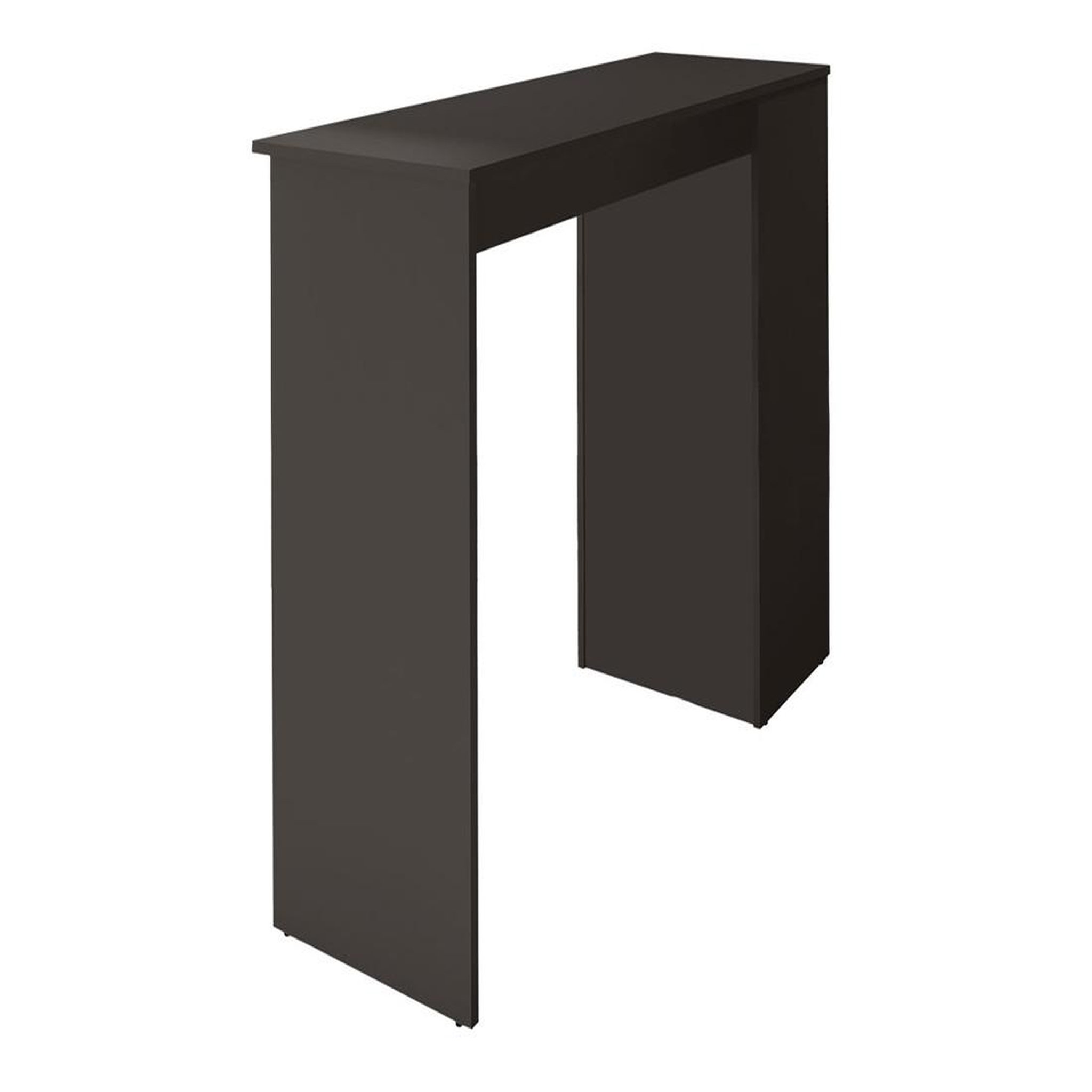 Voir la diapositive 3 : BEST MOBILIER Drazic - table de bar avec rangements - noir - de 2 à 4 personnes