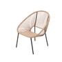 Voir la diapositive 3 : CONCEPT USINE Set de 2 fauteuils + table basse naturel ACAPULCO
