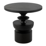 Paris Prix Table d'Appoint en Bois  Goa  48cm Noir
