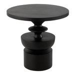 Paris Prix Table d'Appoint en Bois  Goa  48cm Noir