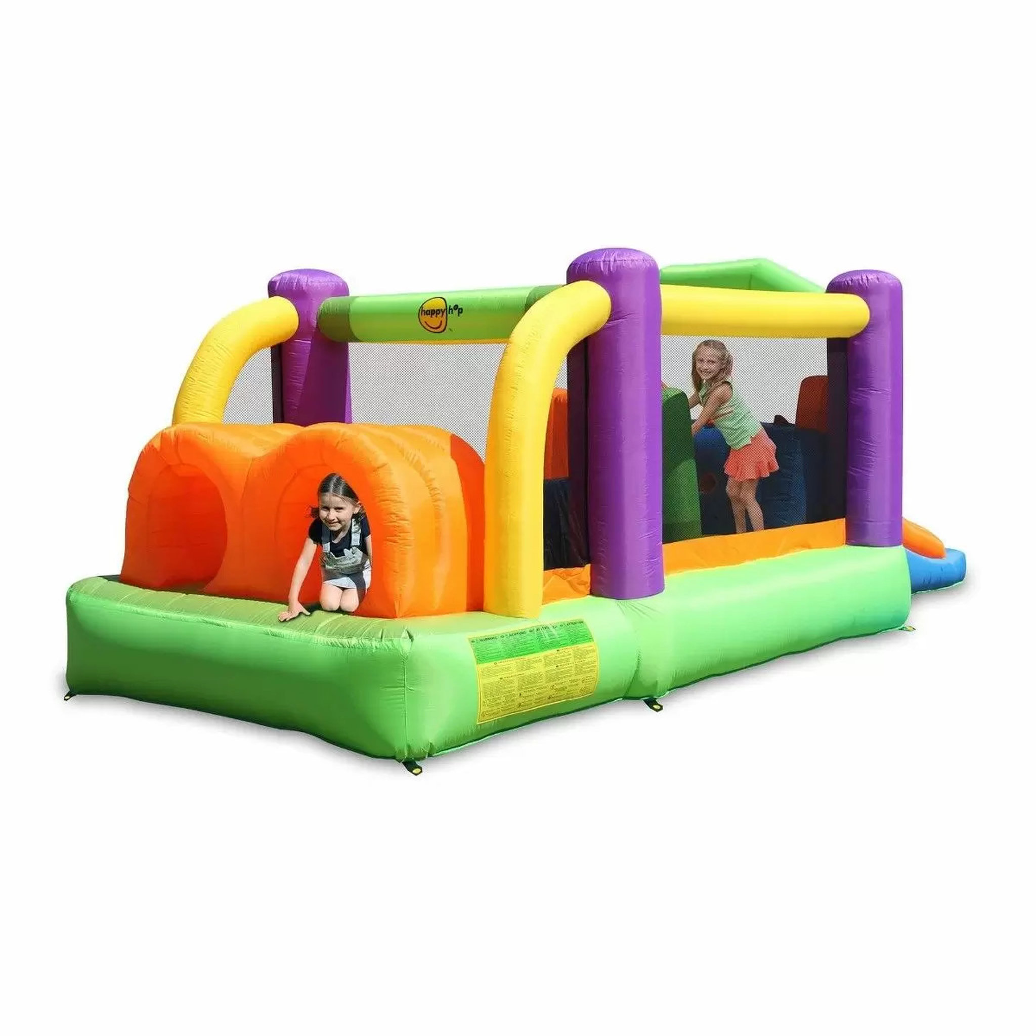 Voir la diapositive 2 : HAPPY HOP Aire de jeux gonflable Obstacle