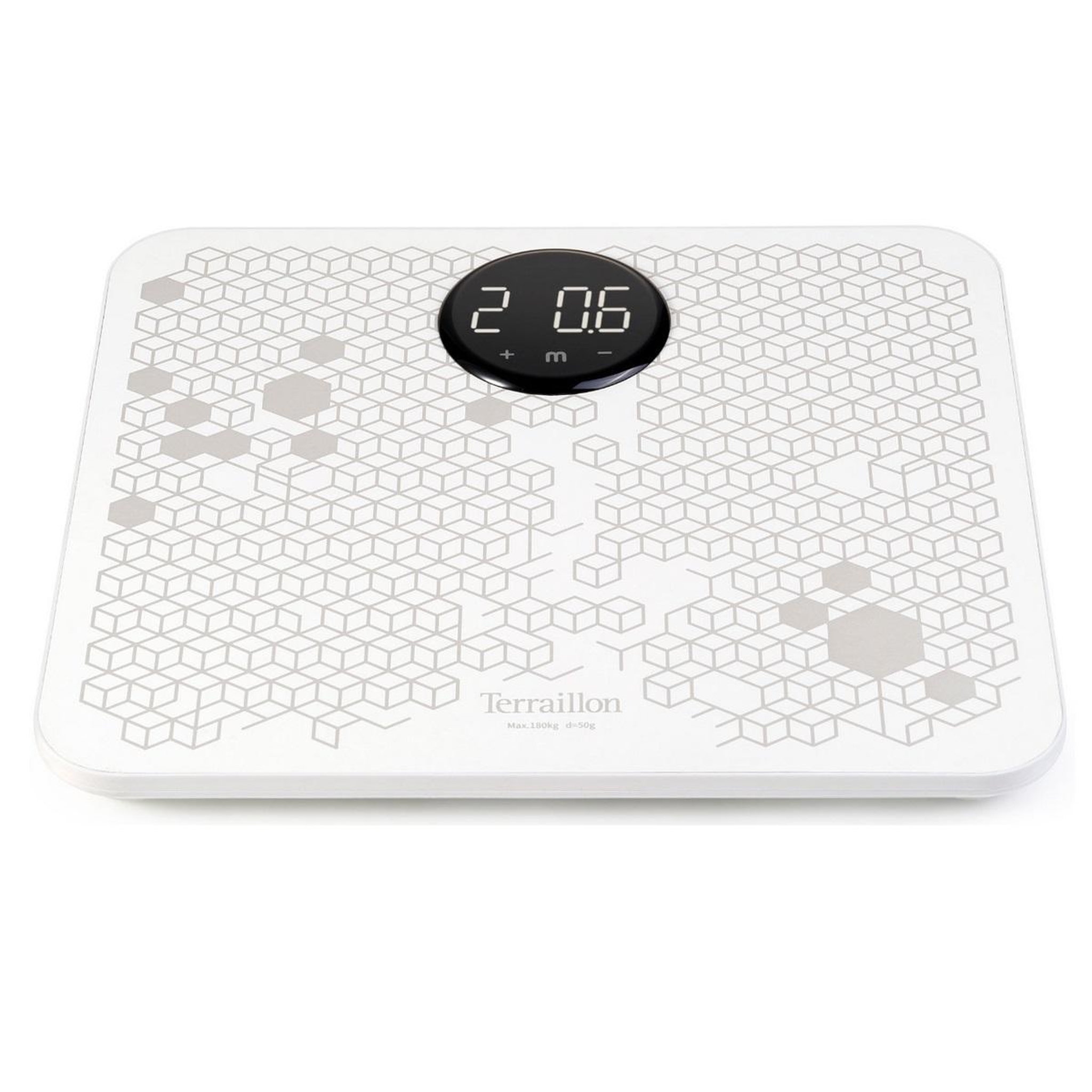 Terraillon Pèse personne et électrostimulateur blanc - powermassager
