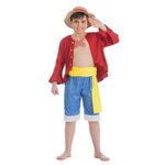 CHAKS Déguisement Luffy - One Piece - Garçon - 11/12 ans (145 à 152 cm)