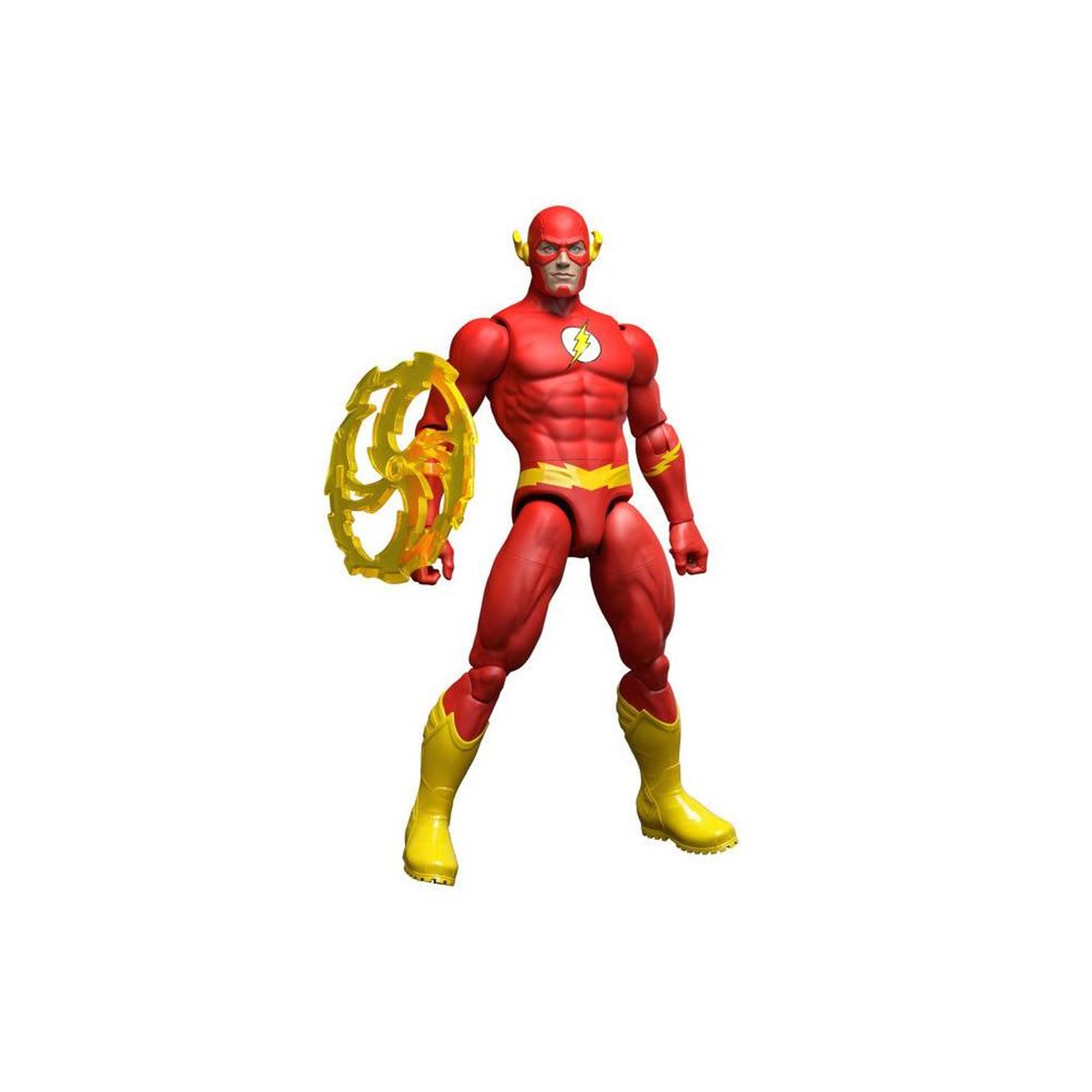 Voir la diapositive 4 : MATTEL Figurine articulée dc premier flash 16,5 cm, 22 points d'articulation avec accessoires effets de vitesse
