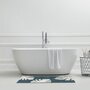 GUY LEVASSEUR Tapis de bain en coton fantaisie vert sauge 60x120cm