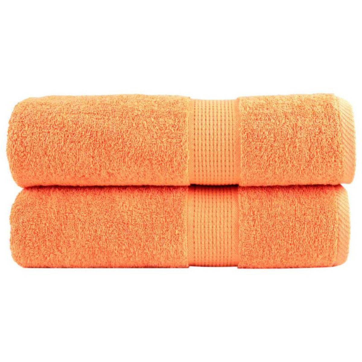VIDAXL Essuie mains de qualité supérieure SOLUND 2 pcs orange 600 g m²