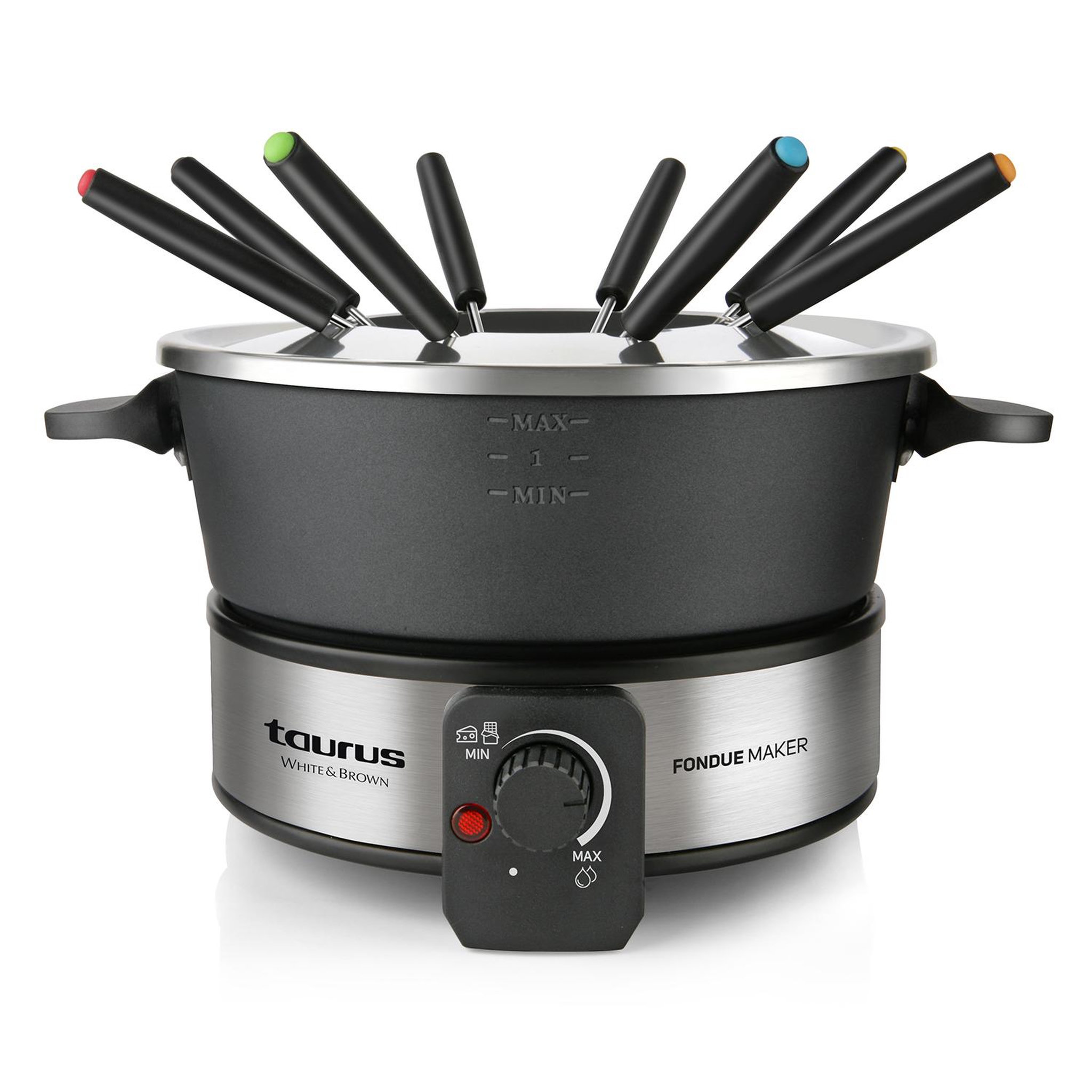 TAURUS WHITE & BROWN Fondue 1000w 8 personnes - ff2