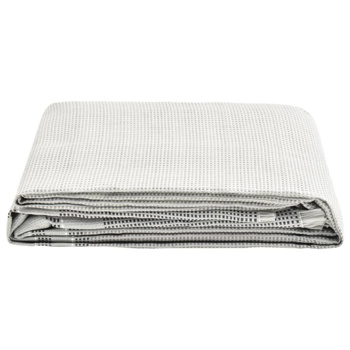 VIDAXL Tapis de tente 450x300 cm Gris