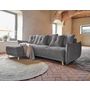 Voir la diapositive 4 : BEST MOBILIER Lena - canapé d'angle réversible convertible - 4 places - style scandinave