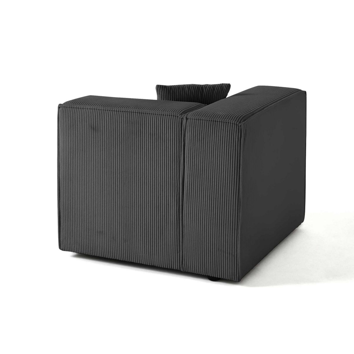 LISA DESIGN Arty - module d'assise gauche - en velours côtelé