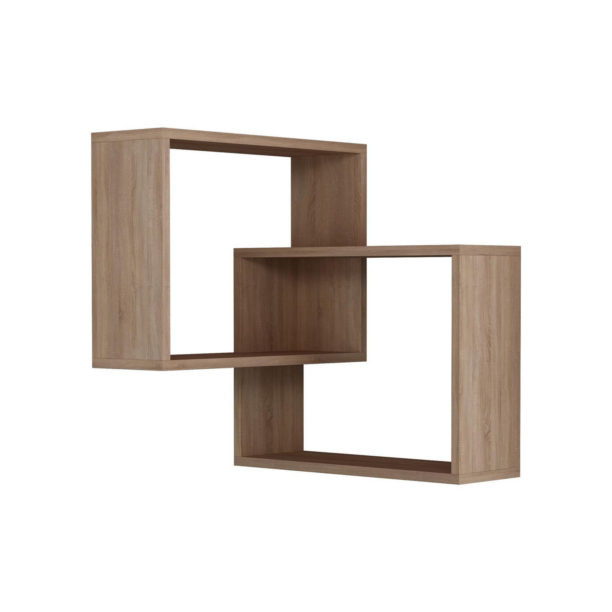 Voir la diapositive 1 : Habitat et Jardin Étagère murale en bois  ring  - 68 x 60 x 68 cm - chêne de sonoma