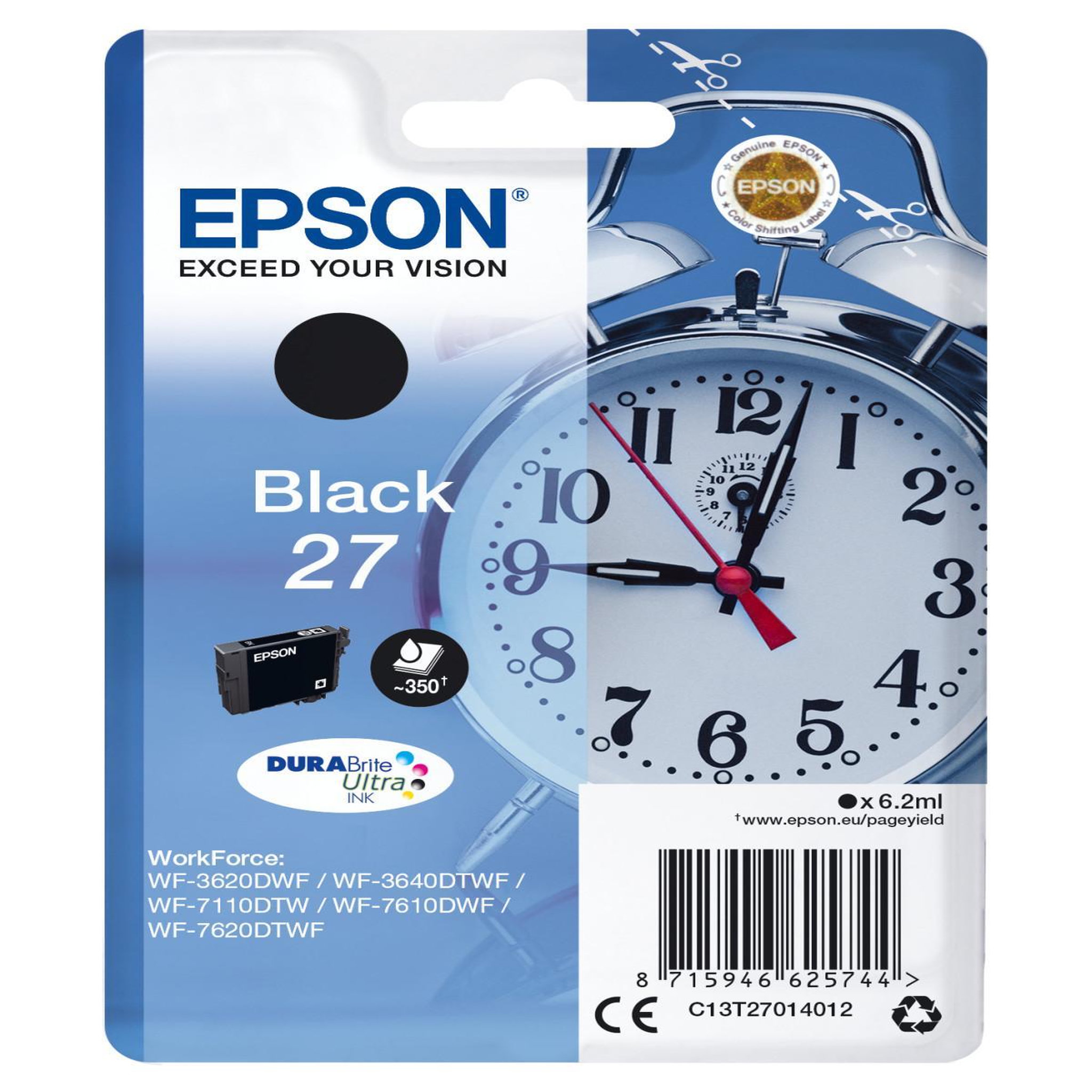 Voir la diapositive 2 : Epson Cartouche imprimante EPSON C 13 T 27014012