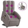 Voir la diapositive 2 : VIDAXL Fauteuil inclinable de massage Taupe Tissu