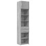 Voir la diapositive 2 : VIDAXL Armoire de rangement mince sonoma gris 50x42,5x225 cm