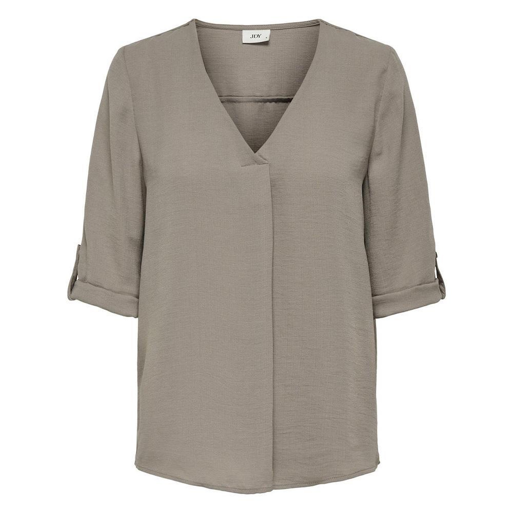 JACQUELINE DE YONG Blouse Taupe Femme JDY DIVYAA. Coloris disponibles : Marron