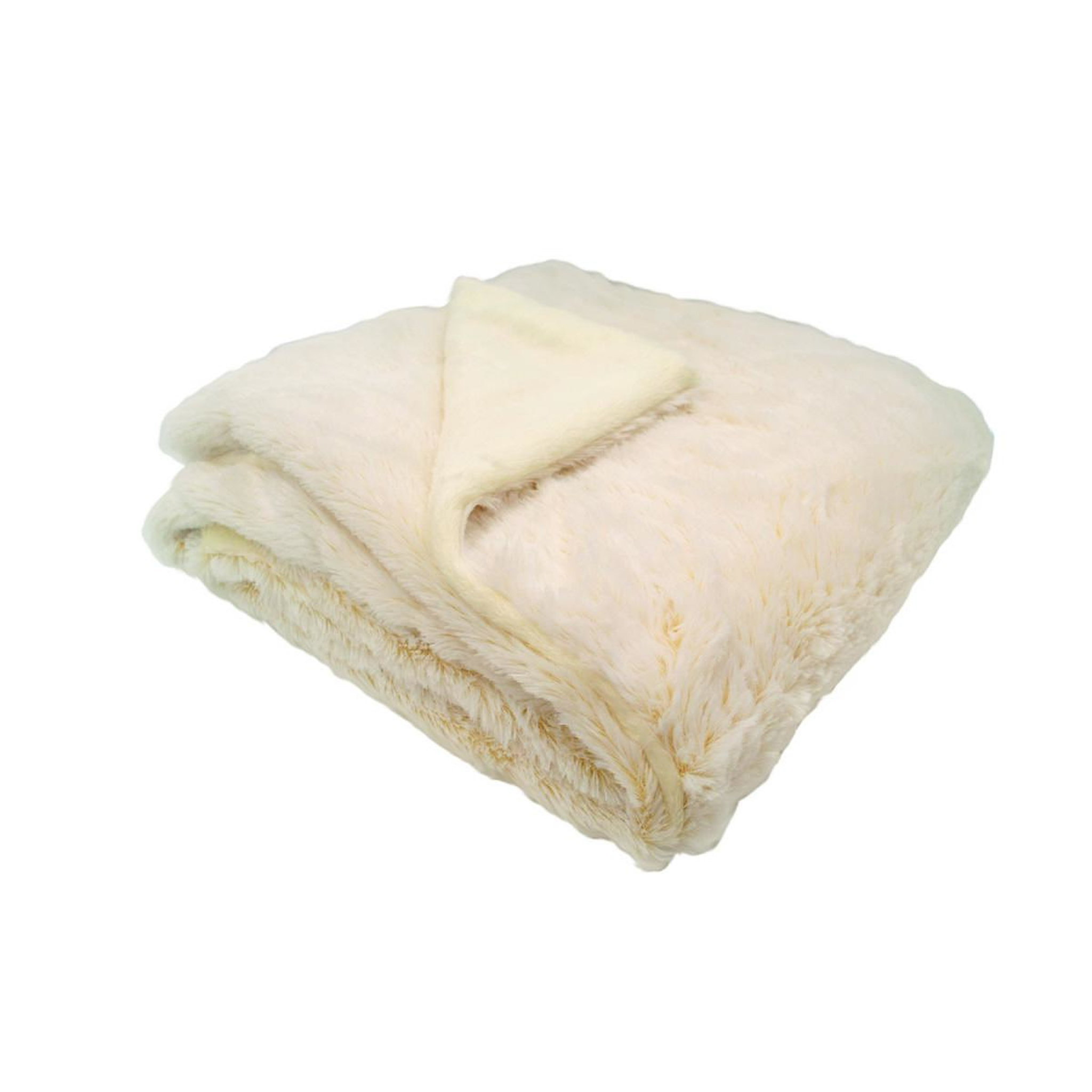 Voir la diapositive 1 : DOMIVA Couverture Snow doublée Microdoux - Crème