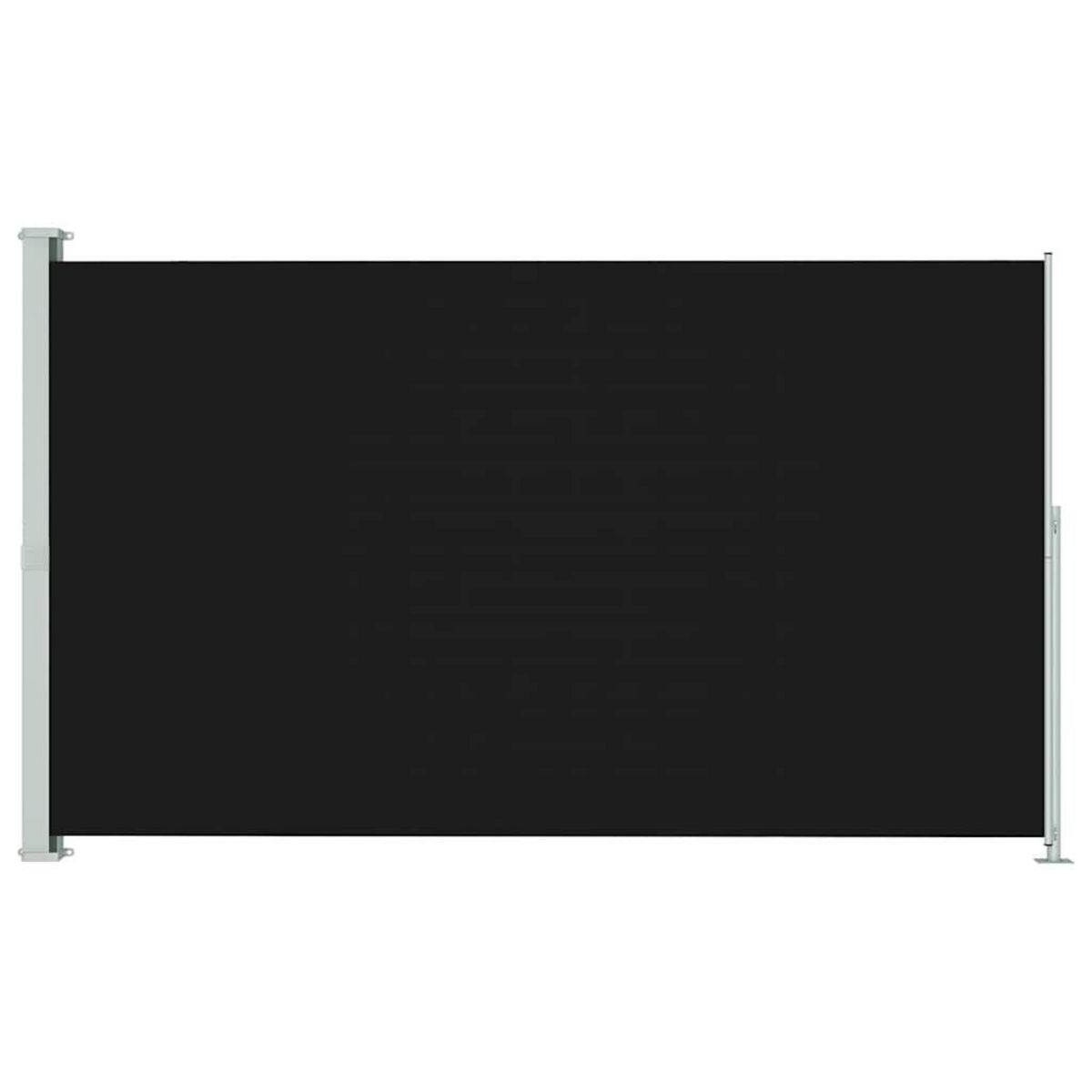 VIDAXL Auvent lateral retractable de patio 200x300 cm Noir