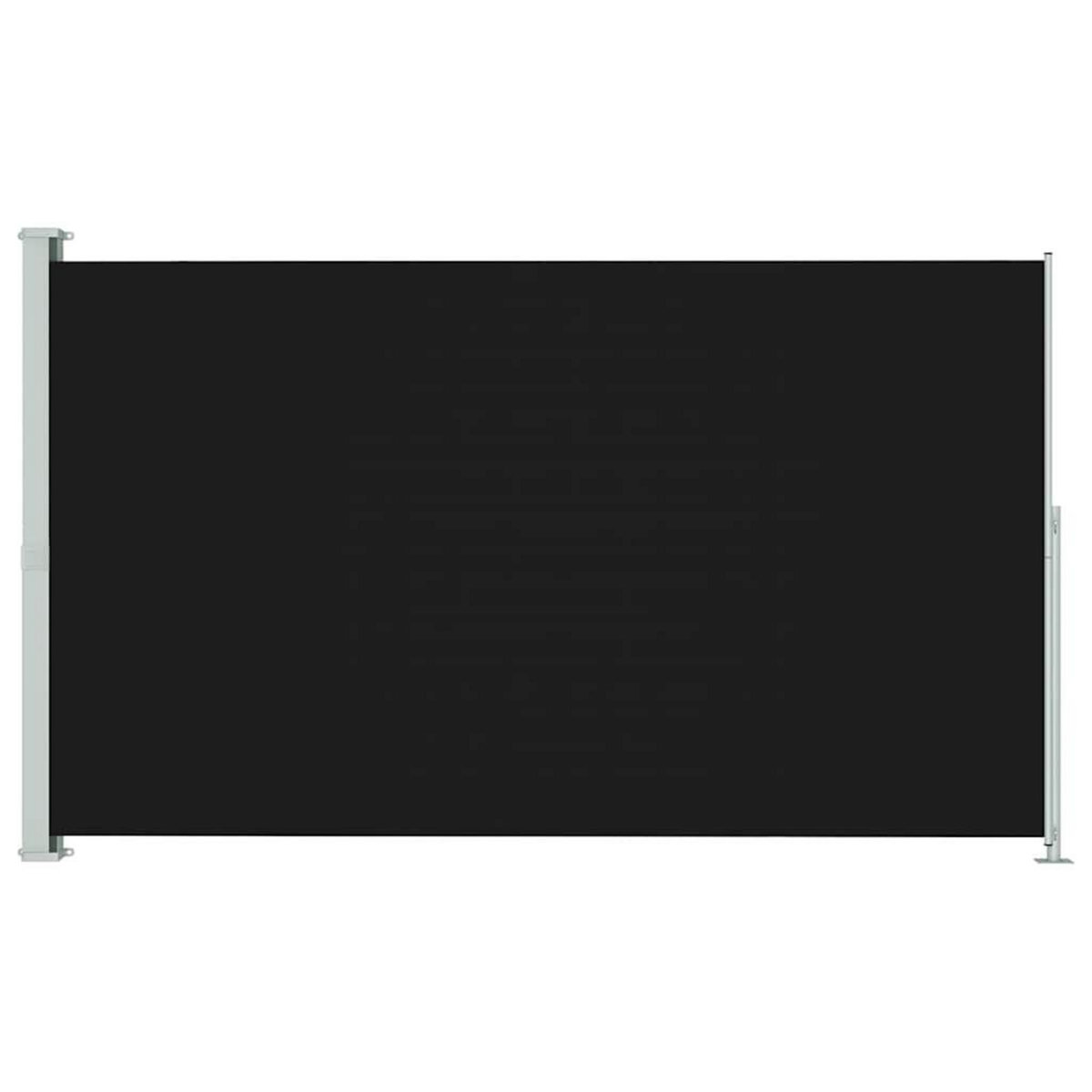 VIDAXL Auvent lateral retractable de patio 200x300 cm Noir