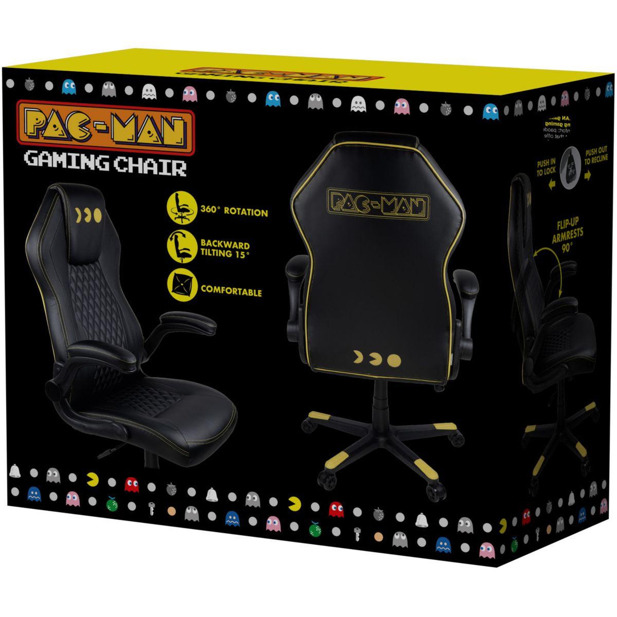 Voir la diapositive 5 : Konix Siège gamer KX PACMAN GAMING CHAIR