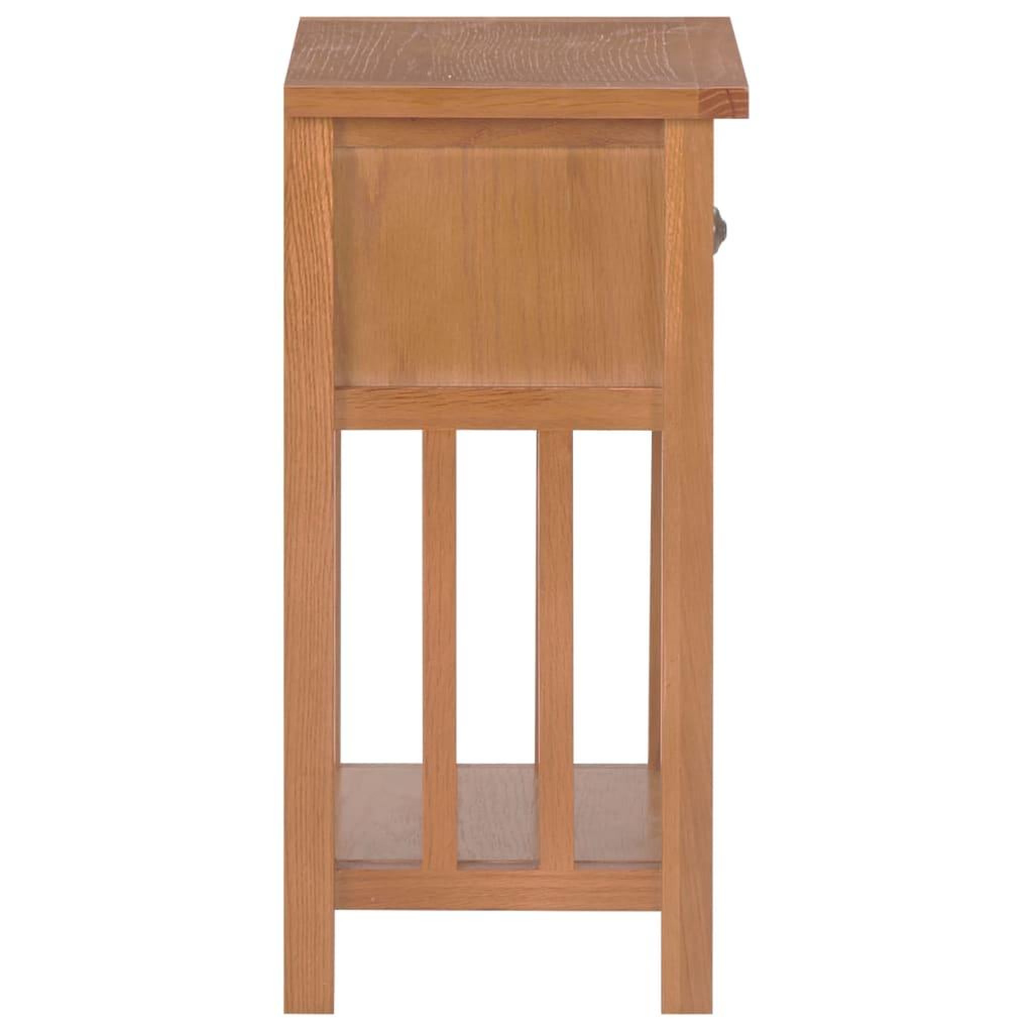 Voir la diapositive 4 : VIDAXL Table a revues avec tiroir 35x27x55 cm bois de chene solide
