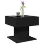 Voir la diapositive 5 : VIDAXL Table basse avec LED noir 50x50x45 cm bois d'ingenierie