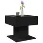 Voir la diapositive 5 : VIDAXL Table basse avec LED noir 50x50x45 cm bois d'ingenierie