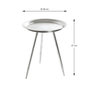 Voir la diapositive 3 : Paris Prix Table d'Appoint Design  Matalo  47cm Argent