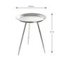 Voir la diapositive 3 : Paris Prix Table d'Appoint Design  Matalo  47cm Argent