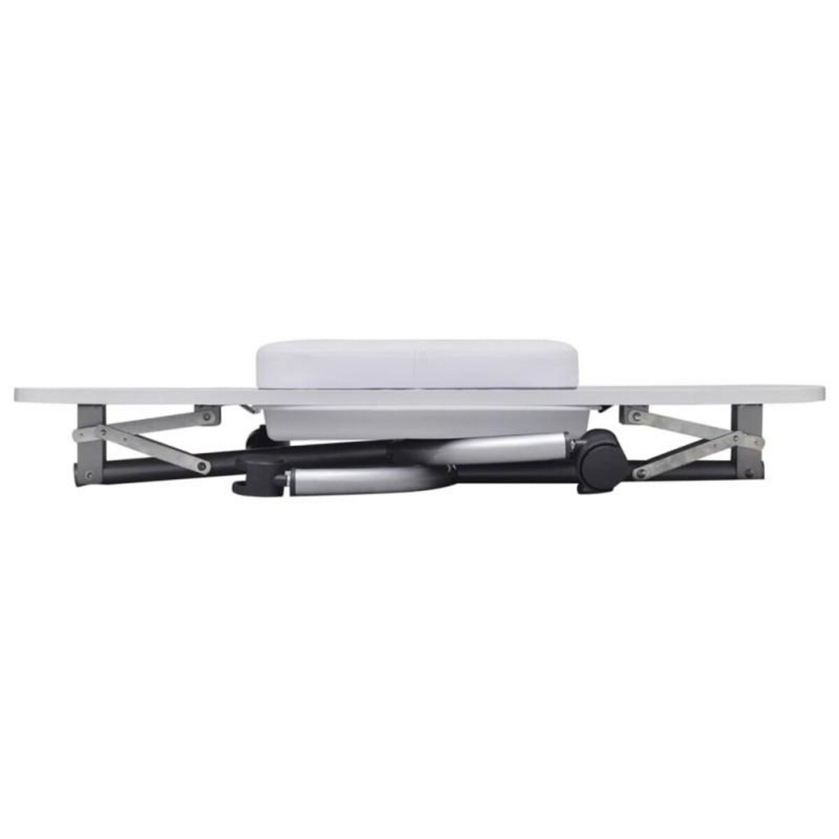 VIDAXL Table à manucure pliable avec roulettes Blanc