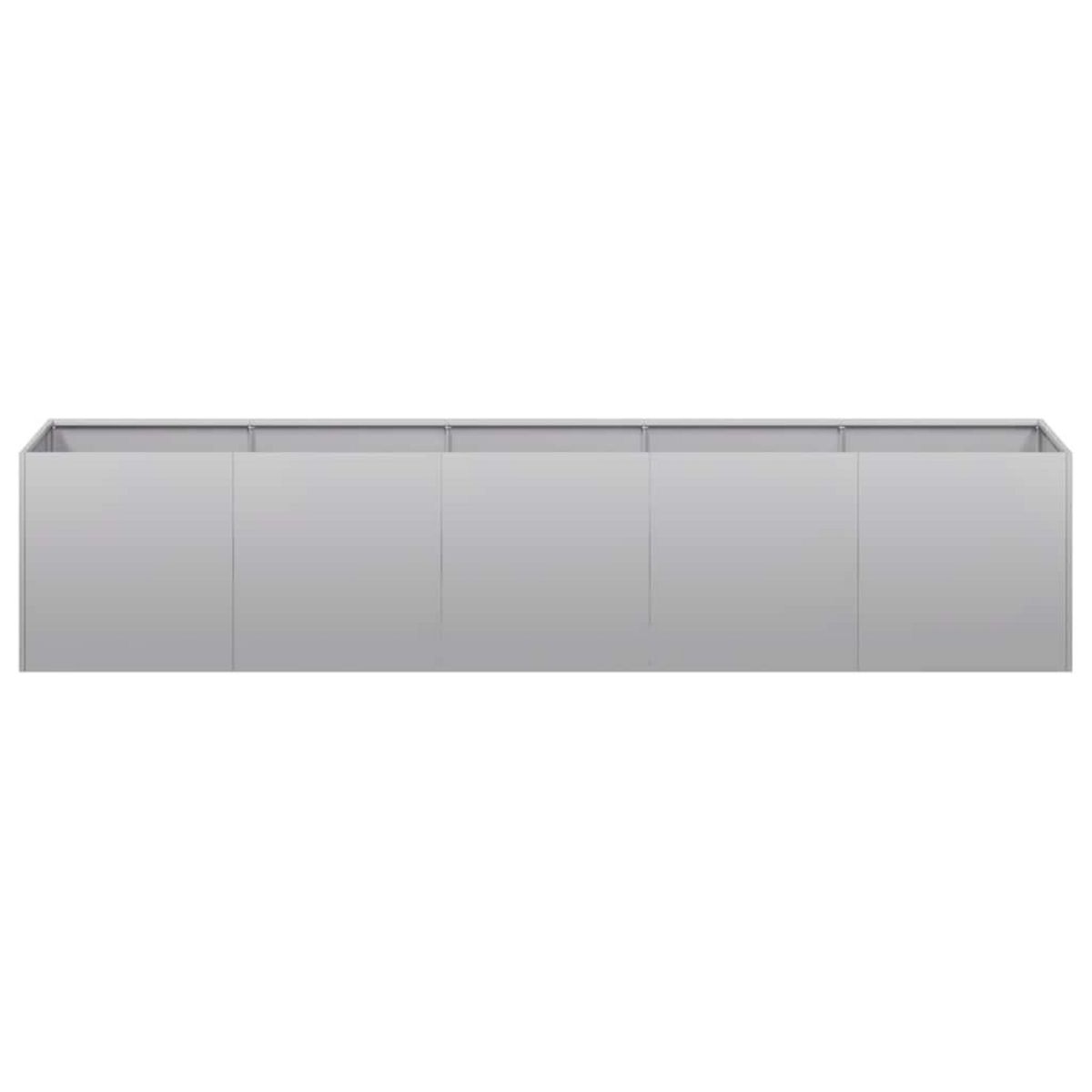 VIDAXL Jardiniere 200x40x40 cm acier galvanise