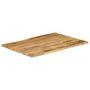 Voir la diapositive 2 : VIDAXL Dessus de table 100x80x2,5 cm bord vivant bois massif manguier
