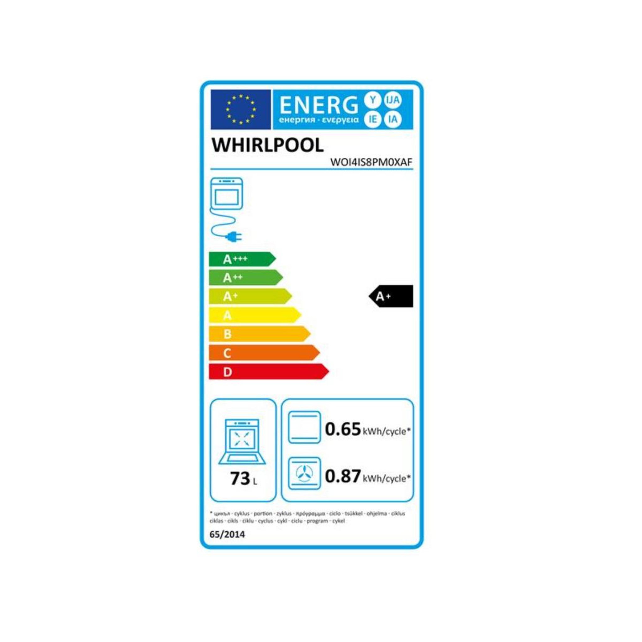 Voir la diapositive 2 : Whirlpool Four intégrable 73l 60cm pyrolyse - woi4is8pm0xaf