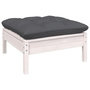 Voir la diapositive 5 : VIDAXL Salon de jardin 12 pcs avec coussins blanc bois de pin solide