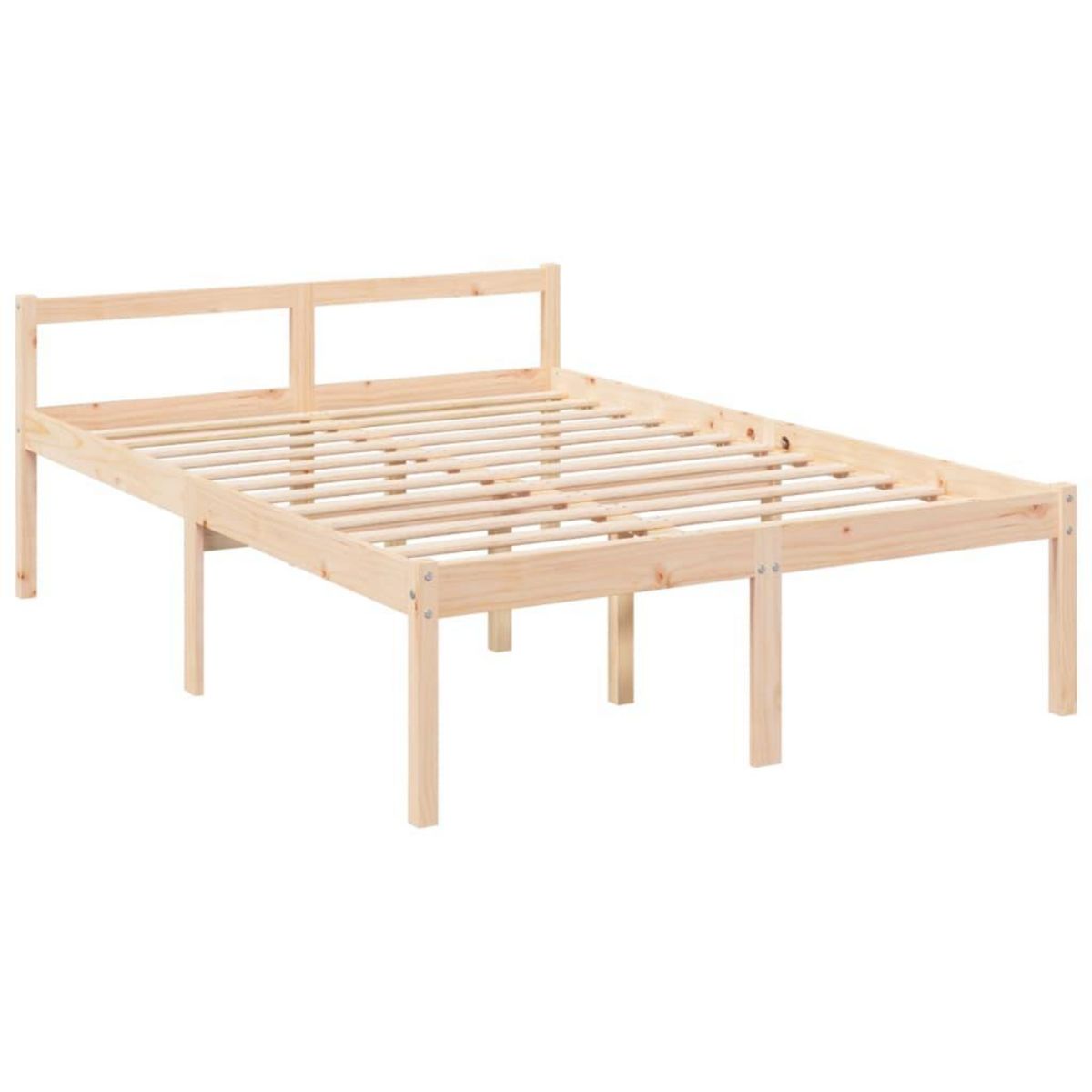 VIDAXL Lit pour personne agee sans matelas 140x190 cm bois pin massif