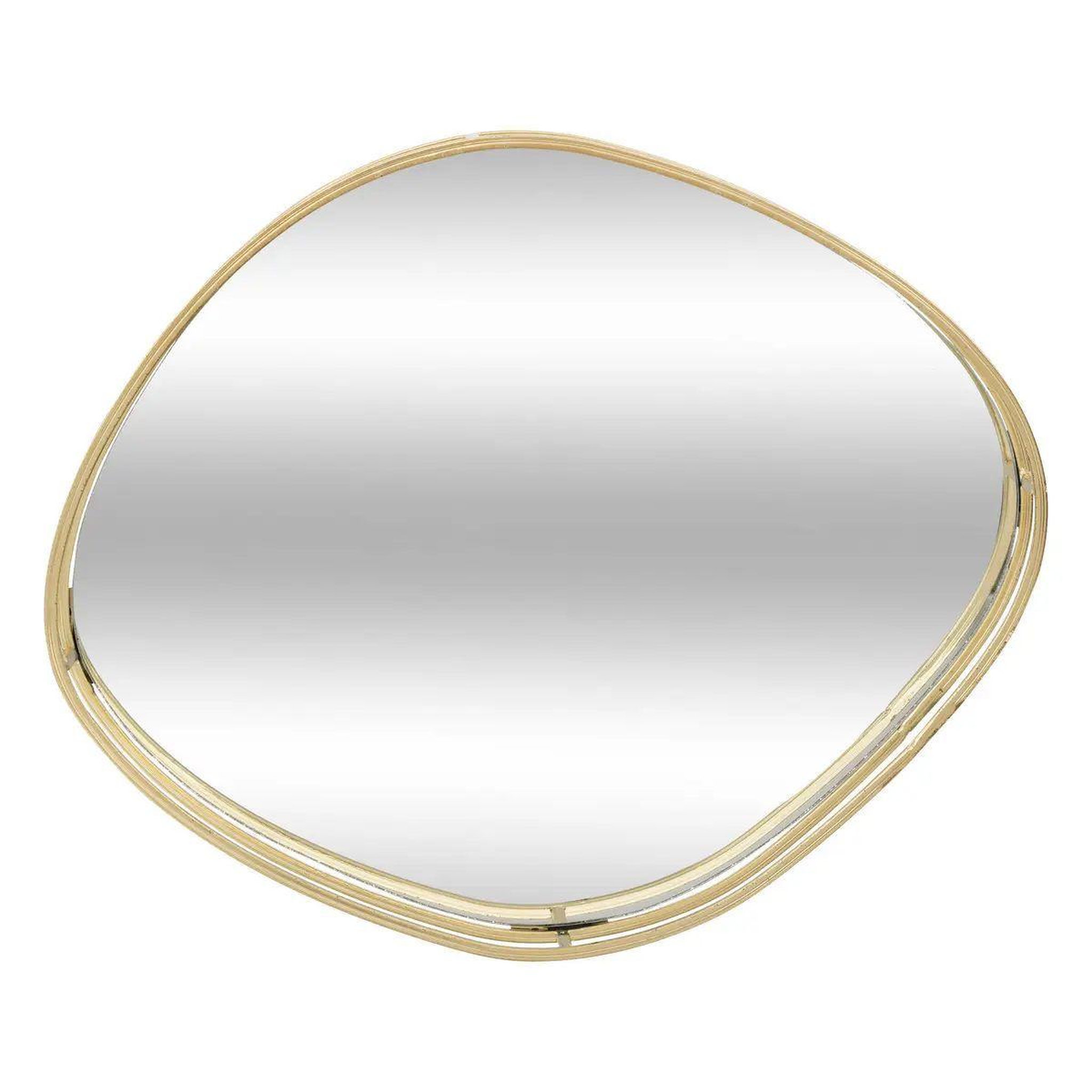 Voir la diapositive 4 : ATMOSPHERA Lot de 3 plateaux de présentation  lily  30cm or